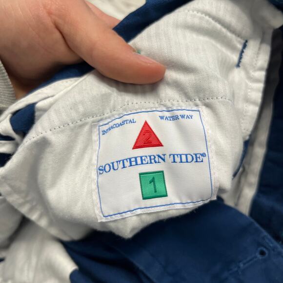 Southern Tide Classic Fit Blue Mens 32 Performance Outdoors Stretch Chino Shorts - Picture 3 of 9